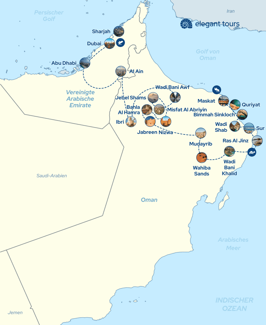 Rundreise Oman - Dubai, 10 Tage